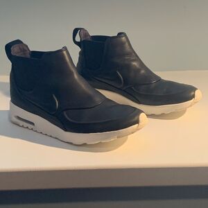 Nike Thea Black Leather Women's Sneakers